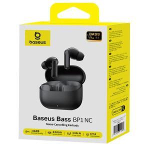 Бездротові TWS навушники Baseus Bass BP1 ANC+ENC (A00107) – Чорний