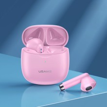 Бездротові TWS навушники Usams-IA04 BT 5.0 – Рожевий