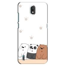 Чехлы с изображением разных животных для Nokia 1.3 (Удивленные медвеженки)