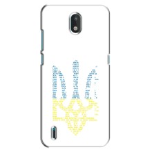 Чохли для Nokia 1.3 Укр. Символіка (AlphaPrint) (Герб з букв)