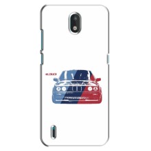 Чехол BMW для Нокиа 1.3 – BMW на белом