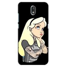 Чехол с печатью для Nokia 1.3 - (Мода) (AlphaPrint) (Девочка в тату)
