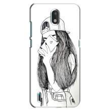 Чехол с печатью для Nokia 1.3 - (Мода) (AlphaPrint) (Фото девочки)
