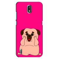 Чехол (ТПУ) Милые собачки для Nokia 1.3 – Веселый Мопсик