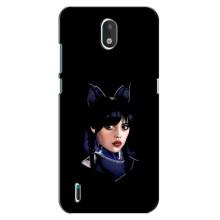 Чохли Венсдей на Nokia 1.3 Уенсдей (AlphaPrint) (серйозна Венздей)