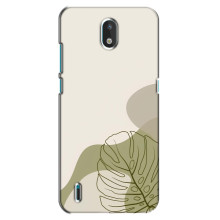 Силконовий чохол з принтом в квітах на Nokia 1.3 – Монстера зелена