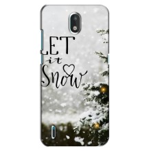 Новогодние, Праздничные Чехлы для Nokia 1.3 - 2024 год – Let it snow