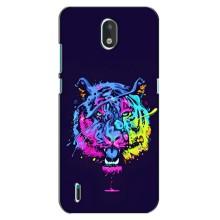 Силиконовый бампер с картинкой животных для Nokia 1.3 (Тигр-Арт)