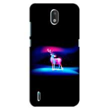 Силиконовый бампер с картинкой животных для Nokia 1.3 (Яркий олень)