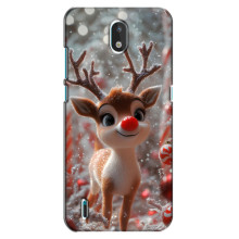 Яскравий чохол для Nokia 1.3 з Зимові Оленята