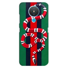 Чохли  GUCCI для Нокіа 1.4 (AlphaPrint) (Gucci змія)