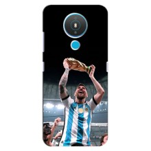 Чехлы Лео Месси Аргентина для Nokia 1.4 (Счастливый Месси)