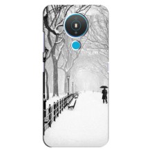 Чехлы на Новый Год Nokia 1.4 – Снегом замело