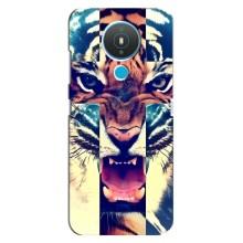 Чехлы с изображением разных животных для Nokia 1.4 (Яркий Тигр)