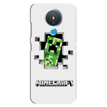 Чохол Майнкрафт на Nokia 1.4 (AlphaPrint) Minecraft (кріпер Майнкрафт)