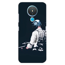 Силиконовый чехол с картинкой "Герой Pubg" на Nokia 1.4 – В экиперовке