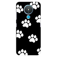 Бампер для Nokia 1.4 с картинкой "Песики" (Следы собак)