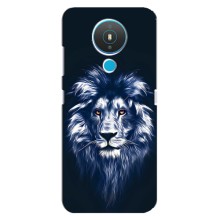 Чохол з картинкою ЛЕВ для Nokia 1.4 (VPrint) (Синій Лев)