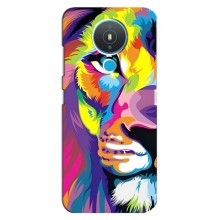 Чохол з картинкою ЛЕВ для Nokia 1.4 (VPrint) (Яскравий Лев)