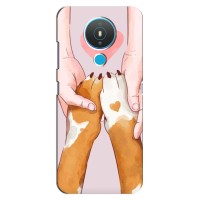 Чехол (ТПУ) Милые собачки для Nokia 1.4 – Любовь к собакам