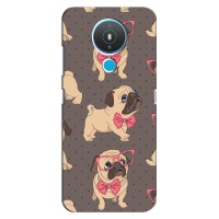 Чехол (ТПУ) Милые собачки для Nokia 1.4 – Собачки Мопсики