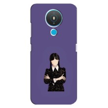 Чохли Венсдей на Nokia 1.4 Уенсдей (AlphaPrint) (Венздей у чорному)