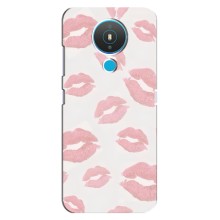 Чохол з розовим принтом для Nokia 1.4 (Рожеві губи)