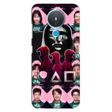 Чехол Гра в кальмара для Nokia 1.4 – Персонажи игры кальмара