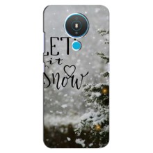 Новорічні, Святкові Чохли для Nokia 1.4 - 2024 год – Let it snow