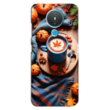Чохол з унікальним дизайном 'Осінь з кавою' для Nokia 1.4 – Кава і гарбузики