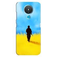 Патриотические Чехлы для Нокиа 1.4 (Солдат в поле)