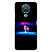 Силиконовый бампер с картинкой животных для Nokia 1.4 (Яркий олень)