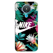 Силіконовый Чохол на Nokia 1.4 з картинкою НАЙК – Квітковий Nike