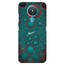 Силиконовый Чехол на Nokia 1.4 с картинкой Nike – Найк зеленый