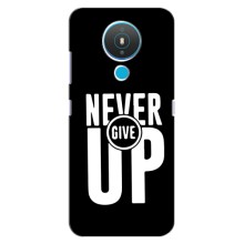 Силиконовый Чехол на Nokia 1.4 с картинкой Nike – Never Give UP
