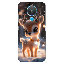 Яскравий чохол для Nokia 1.4 з Зимові Оленята – Оленятко