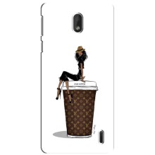 Чехлы Луи Витон для Nokia 1 Plus (AlphaPrint - LOUIS VUITTON) (кофе LOUIS VUITTON)