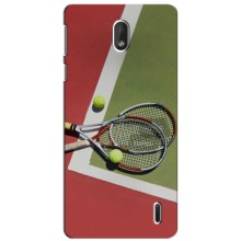 Чехлы с принтом Спортивная тематика для Nokia 1 Plus – Ракетки теннис