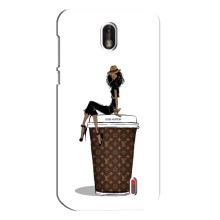 Чехлы Луи Витон для Nokia 1 (AlphaPrint - LOUIS VUITTON) (кофе LOUIS VUITTON)