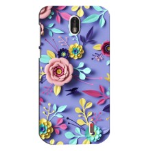 Чохли з квітами для Nokia 1 (VPrint) (Дизайн квітів)