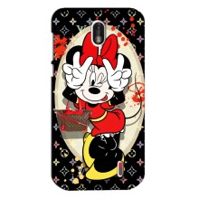 Чехол Disney Mouse Nokia 1 (PREMIUMPrint) (Минни peace)