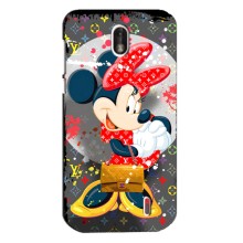 Чехол Disney Mouse Nokia 1 (PREMIUMPrint) (Minni с бантиком)