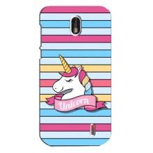 Чохол для Нокіа 1 - (Єдинорожки - Новинки) (AlphaPrint) (Unicorn)