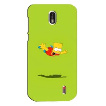 Чехол с Симпсонами для Nokia 1 (VPrint) (Барт Симпсон)