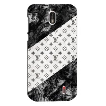 Чехол Стиль Louis Vuitton на Nokia 1 (LV на белом)