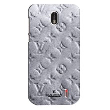 Текстурный Чехол Louis Vuitton для Нокиа 1 (Белый ЛВ)