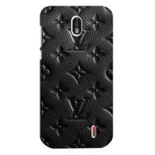 Текстурный Чехол Louis Vuitton для Нокиа 1 (Черный ЛВ)