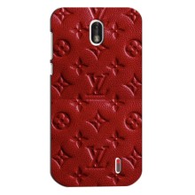 Текстурный Чехол Louis Vuitton для Нокиа 1 (Красный ЛВ)
