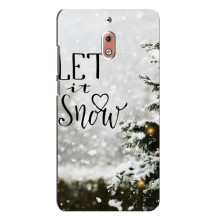 Новогодние, Праздничные Чехлы для Nokia 2.1 - 2024 год – Let it snow