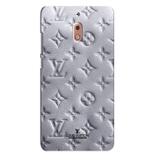Текстурный Чехол Louis Vuitton для Нокиа 2.1 – Белый ЛВ